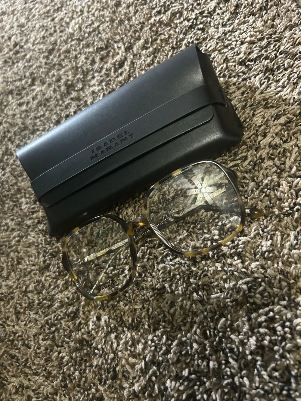Isabel Marant Tortoise Shell Brown and Yellow Optical Glasses